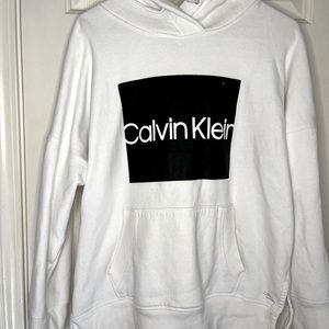 White Calvin Klein Performance Hoodie